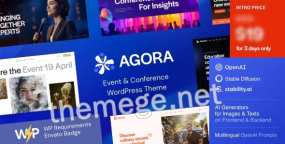 Agora(v1.4)会议活动举办网WordPress主题