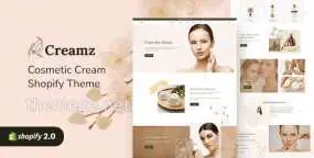 CREAMZ(v1.2)化妆品和护肤品跨境电商SHopify主题