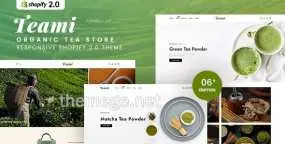 Teami(v1.0)生态绿茶经销商网站Shopify主题