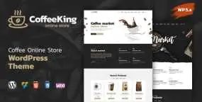 CoffeeKing(v1.7.8)咖啡店和在线饮料店WordPress主题