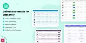 Datalentor(v1.0.3)数据表格页面布局Elementor组件
