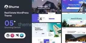 Bhume WordPress主题_房地产中介房源网站模板