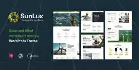 Sunlux(v1.0.1)光伏面板厂商&新能源设备经销商WordPress主题