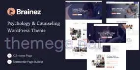 Brainez(v1.0.1)心理咨询网站模板WordPress主题