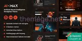 AI MAX破解版_AI服务企业WordPress主题_AI企业建站模板