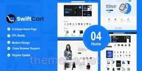 SwiftCart WordPress主题_4首页数码电商平台模板