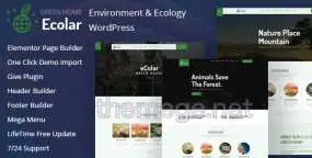 Ecolar v2.0.1 | 生态环境保护组织网WordPress主题