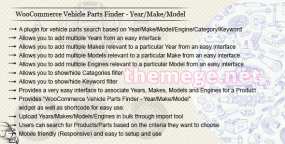 WooCommerce Vehicle Parts Finder汉化版v3.7：汽车零件搜索插件
