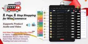 Express Shop Pro破解版v9.6.4|单页购物在线订餐WooCommerce插件