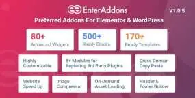 Enter Addons Pro 1.0.5_网站设计元素工具包Elementor组件