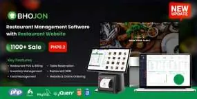 Bhojon汉化版v4.0_PHP餐厅管理系统网站源码