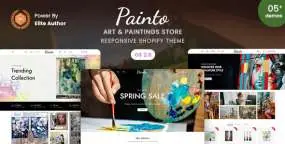 Painto汉化版_Shopify美术作品&绘画用品电商主题