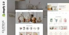 Claymax陶瓷工艺品&家居饰品电商Shopify主题V1.0.1