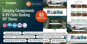 Campie V1.0.1_WordPress户外露营主题_户外探险网站模板