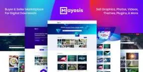 Mayosis汉化版(5.4.6)素材源码虚拟物品销售网站WordPress主题