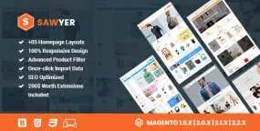 Sawyer创意多用途外贸商店Magento主题 v3.0.0