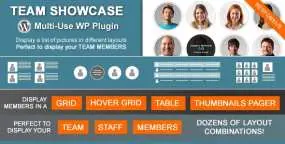 WordPress团队展示插件Team Showcase 2.2.6 免激活版