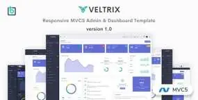 Veltrix – MVC5管理面板仪表盘HTML模板 v1.0