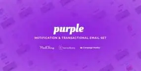 Purple -通知和交易电子邮件HTML5模板 v1.0.1