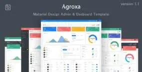Agroxa – 材料设计管理面板和仪表盘HTML5模板 v1.0