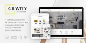 Gravity 1.3 简约时尚室内设计和家具店WordPress主题