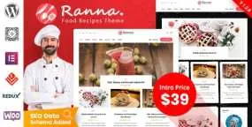 Ranna(v1.2.2)美食餐饮和食谱类网站WordPress主题