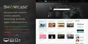 WordPress主题Showcase网格/瀑布流布局博客网站模板