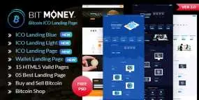 Bit Money v1.0-比特币加密货币ICO落地页HTML5模板