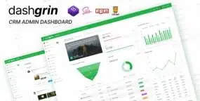Dashgrin v1.0-数据分析管理仪表板和UI套件