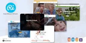 RE v1.0-多用途自适应HTML5模板