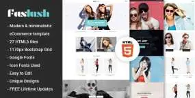 Faslush v1.0-现代，简约的电子商务HTML5模板