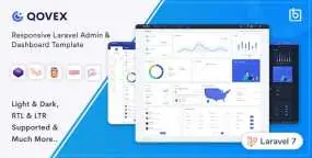 Qovex v1.0.0-Laravel管理面板和仪表板HTML5模板