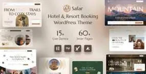 Safar WordPress主题_休闲度假旅游预订网站模板