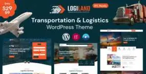 LogiLand破解版_货运物流WordPress主题_仓储配送网站模板